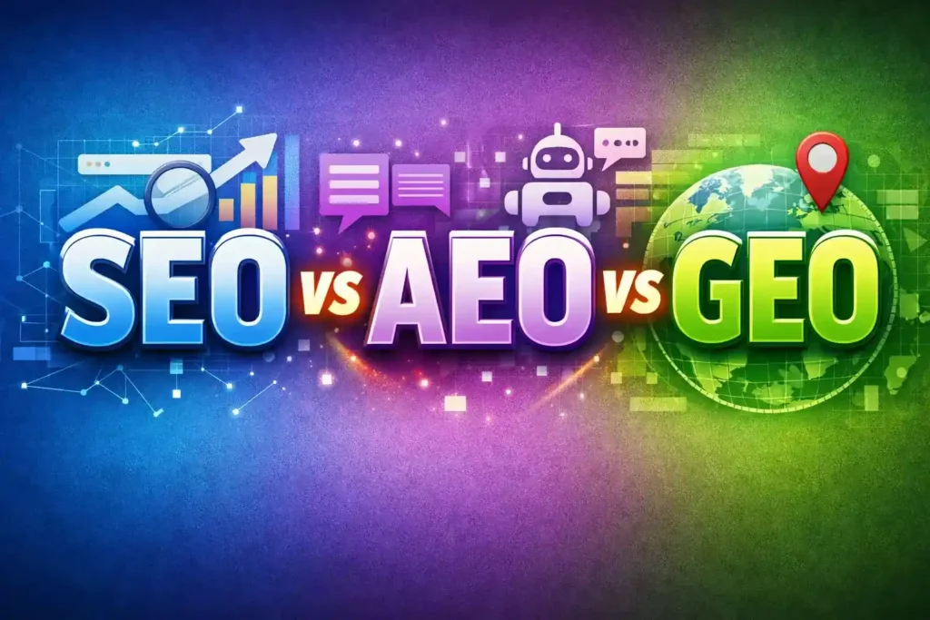 SEO vs AEO vs GEO